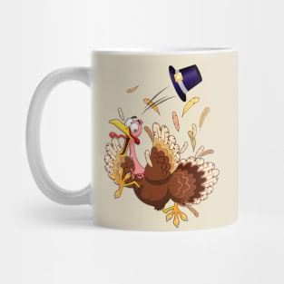 Funny Turkey escape Thanksgiving Character Mug